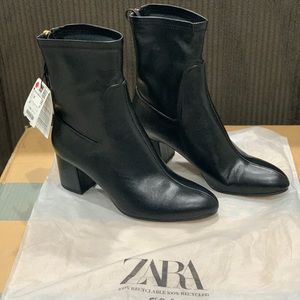 Zara’s Zippered Heeled Ankle Boots